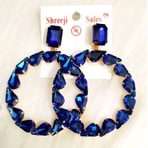 Blue Korean Earrings