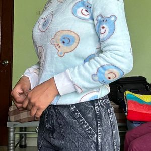 Baby Blue Korean Sweater