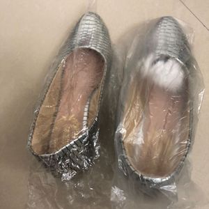 Silver Shoetopia Heels