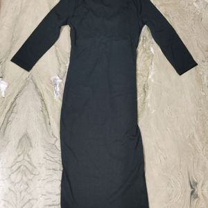 Tokyo Talkies Women Black Solid Bodycon Dress.