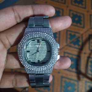 Used Iced Out Diamond💎 Cut Watch Men Fix Rate