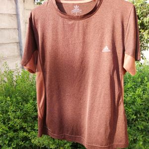 Adidas Brown Sports Tshirt