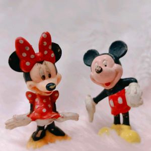 Vintage Original Mini And Mickey Mouse Miniature