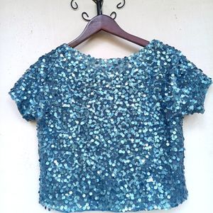 Westside Noun Sequin Top