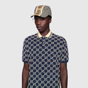 GUCCI MONOGRAM POLO SHIRT COTTON MANS