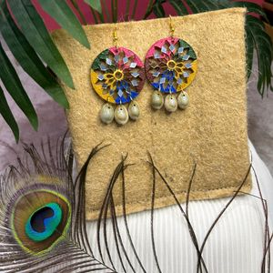 Hand Painted Earrings.