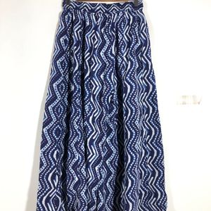 Navy Blue Printed Palazzo(Women’s)