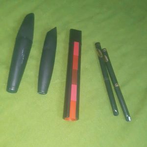 Lipstick 5in1,Mascara ,Eyeliner ,Kajal Combo Pack