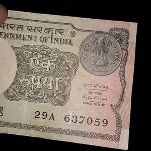 1 Rs Note