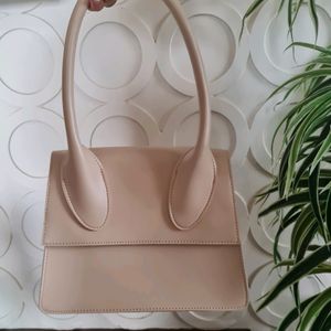 Beige Handbag