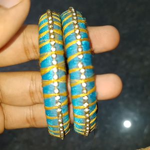 Thread Home Made Bangles (2 Pairs)