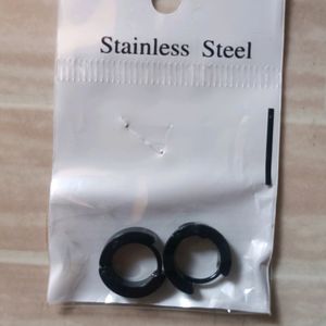 Black Piercing earing Alloy Hoop Earring