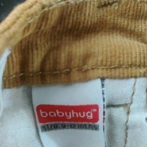 Kids Babyhug Stripped Denim Jeans (9-12 Months))