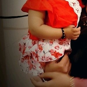 Red Dress Only 2 Times Wear 1-2 Yr Baby Dres