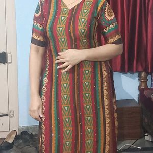 V neck kurta