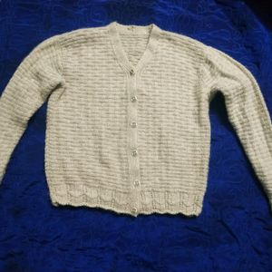 HAND WOVEN Never Used Woolen Cardigan