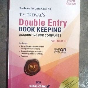 TS Grewal Double Entry Book Class 12 Accountancy