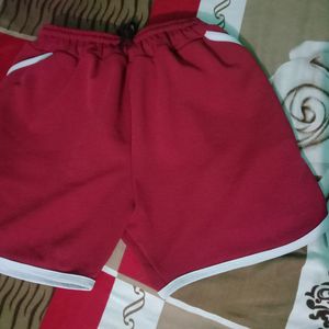 Maroon And Black Shorts For Girls