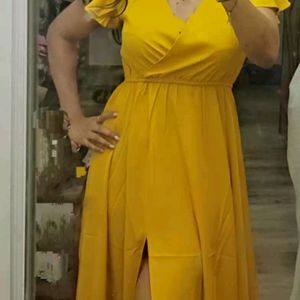 New BERRYLUSH Mustard Gown