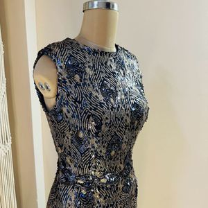 Heavy Sequinced Trail Dress