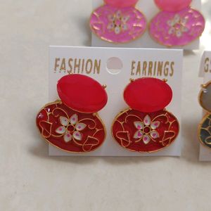 5 Earrings Combo Set