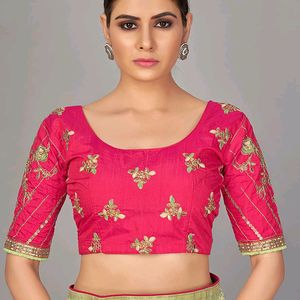 Pure Silk Saree with designer blouse