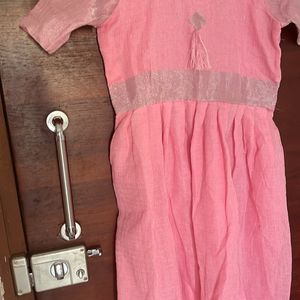 Baby Pink Stitched Gown