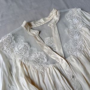 New Vintage Pinterest Embroidery Blouse