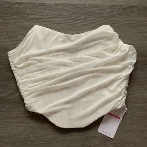 Aesthetic white Corset Crop Top