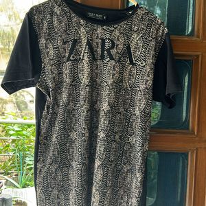 Zara Men t Shirt M Black