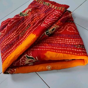 "Pila Saree With Unstitched Blouse