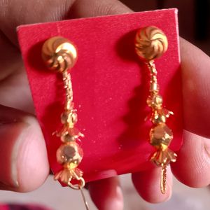 Golden Treditional  Earrings