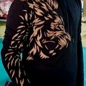 Lion Printed Hoodie For Men