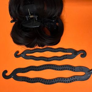 Hair Bun With Clutcher Natural Black