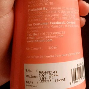 BBlunt advanced Smoothing Shampoo