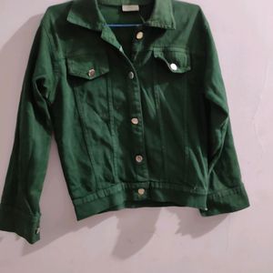 Olive Green Jacket For Girls