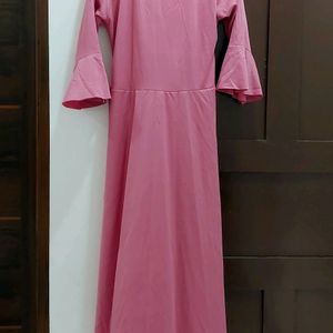 Pink Full Length Frock