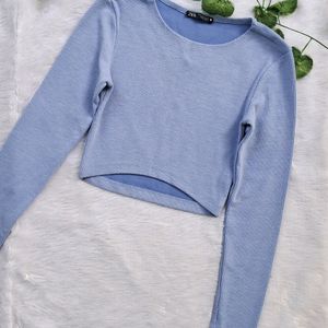 Zara Powder Blue Top