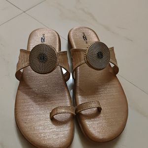 Gold Ethnic Sandals