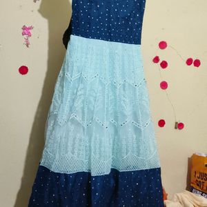 Navy & Sky Blue Gown New