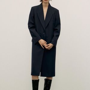 ZW Collection Minimalist Wool Blend Coat