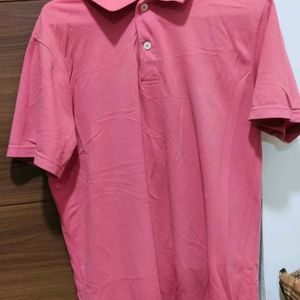 Collar T Shirt Peach