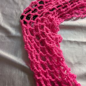 Crochet Arm Warmers Handmade Pink