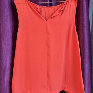 Orange Sleeveless Top By Forever 21