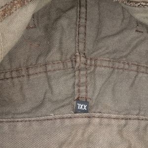 Brown Casual Baggy Jeans