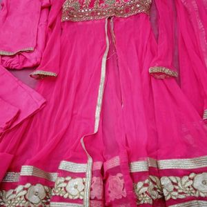 Anarkali With Skurt And Dupatta