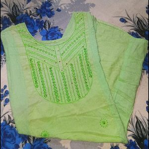 light green kurti