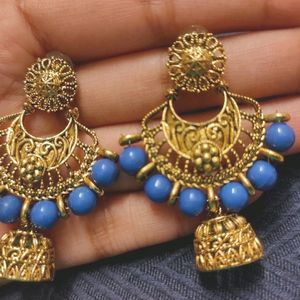 FREE Jhumka With Designer Ethnic Gown