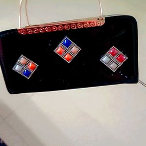 This Is Solid Black Clutch