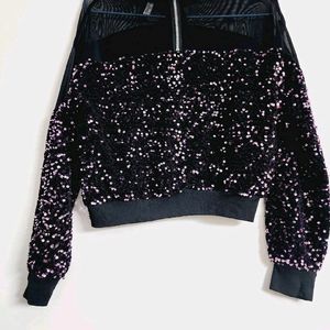 ✨️🖤Sequins Crop Top 🖤✨️